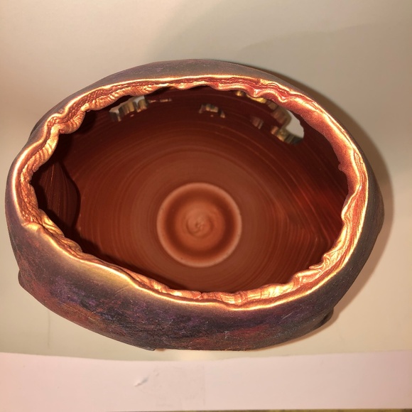 OOAK Original Tom Krueger Art Raku Pottery - Picture 7 of 8